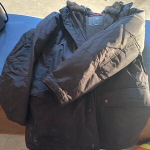 Men’s Brown Swiss Cross Coat